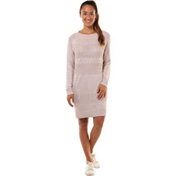 Soybu Dresses & Skirts - Soybu Pink retreat gilded knit Long sweater dress